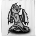 Search for dragon shower curtains Black