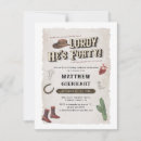 Search for cowboy party invitations Retro