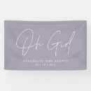 Search for girl baby shower banners Elegant