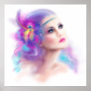 Search for abstract woman face posters Blue