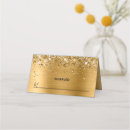 Search for reserved place cards Gold foil