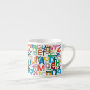 Search for alphabet design mugs Colourful educational graphic