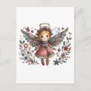 Search for angel wings postcards Red