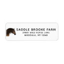 Search for equine return address labels Elegant