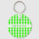 Search for green gingham key rings Plaid
