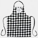 Search for harlequin aprons Black and white