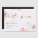 Search for magnetic baby shower invitations Calligraphy