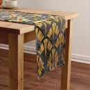 Search for art deco table runners Black and gold