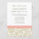 Search for damask christening invitations Vintage