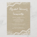 Search for burlap lace bridal shower invitations Modern