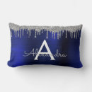 Search for navy blue silver cushions Girly