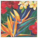 Search for tropical bird fabric Plumeria