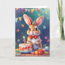 Search for rabbit birthday cards Celebration