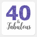 Search for fabulous 40th stickers Sparkly