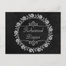 Search for chalkboard rehearsal dinner invitations Country