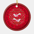 Search for turtle dove christmas tree decorations Twelve
