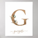 Search for letter g posters Gold