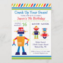 Search for robot party invitations Green