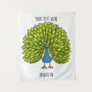 Search for peacock tapestries Illustration