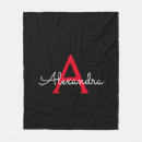 Search for black and red blankets Girly