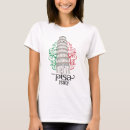 Search for leaning tower of pisa tshirts Italian culture