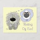 Search for funny thinking of you postcards Dog