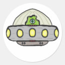 Search for flying saucer stickers Alien