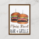 Search for burgers business cards Fast food