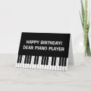 Search for funny music cards Pianist