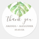 Search for monstera wedding stickers Tropical