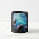 Search for howling wolf at moon mugs Werewolf