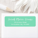 Search for seafoam green return address labels Teal