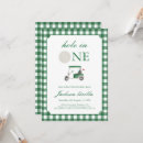 Search for hole in one 1st birthday invitations Baby boy