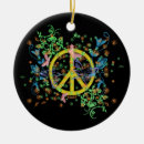 Search for peace sign christmas tree decorations Floral