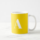 Search for white letters mugs Initial
