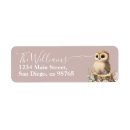 Search for woodland animal baby shower return address labels Watercolor