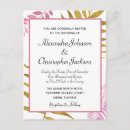 Search for rose gold foil wedding invitations Pink
