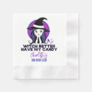 Search for funny halloween napkins Witch
