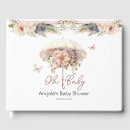 Search for vintage baby shower guest books Pink