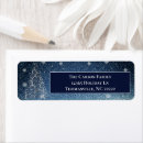 Search for glitter snowflake return address labels Blue