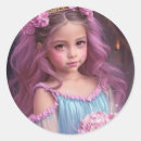 Search for rose fairy stickers Little girl