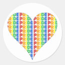 Search for gay pride heart stickers Love is love