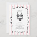 Search for cute lingerie bridal shower invitations Modern