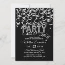 Search for black and silver graduation invitations Modern