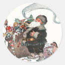 Search for vintage christmas elf stickers Xmas