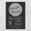 Search for silver rehearsal dinner invitations Glitter