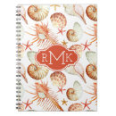 Search for coral monogram notebook notebooks Initials