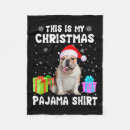 Search for bulldog christmas blankets Dogs