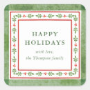 Search for folk festival stickers Red and green