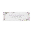 Search for lovely return address labels Typography